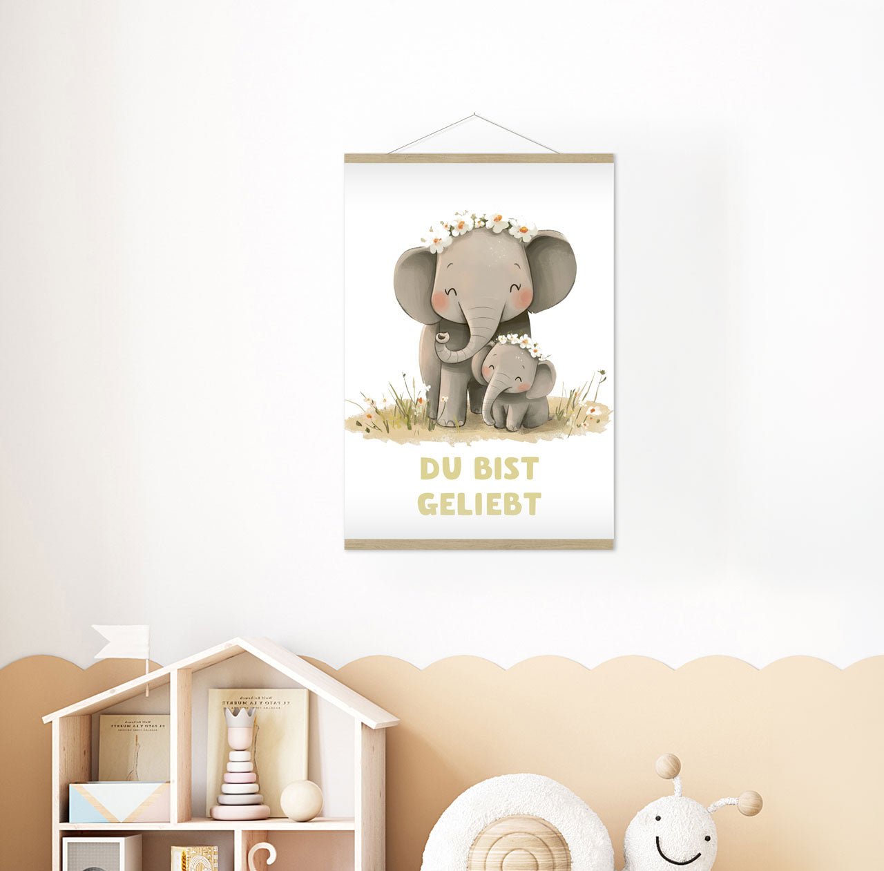 fontis-papeterie-du-bist-geliebt-poster-a4-elefant-kinder image 2