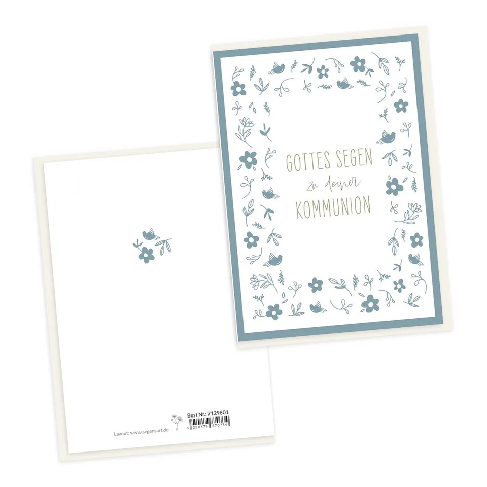 fontis-papeterie-zur-kommunion-doppelkarte-mit-umschlag-gottes-segen image 1