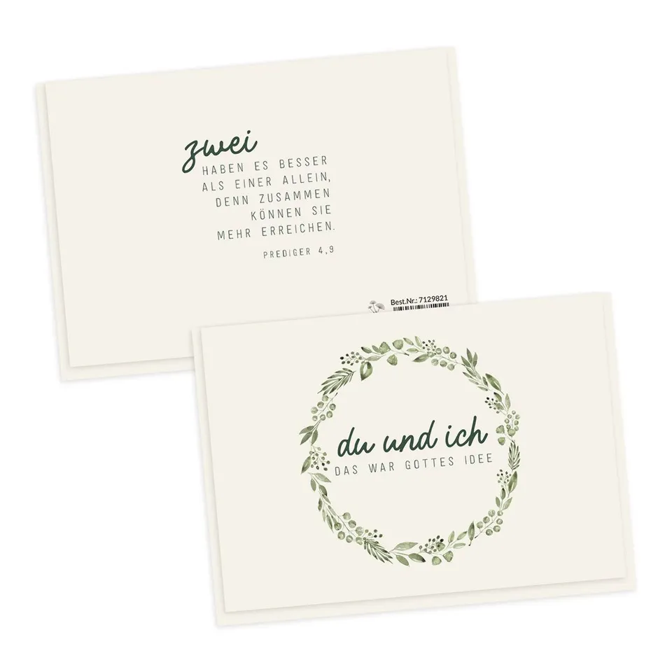 fontis-gottes-idee-doppelkarte-hochzeit-mit-umschlag-14-8x10-5-cm image 1