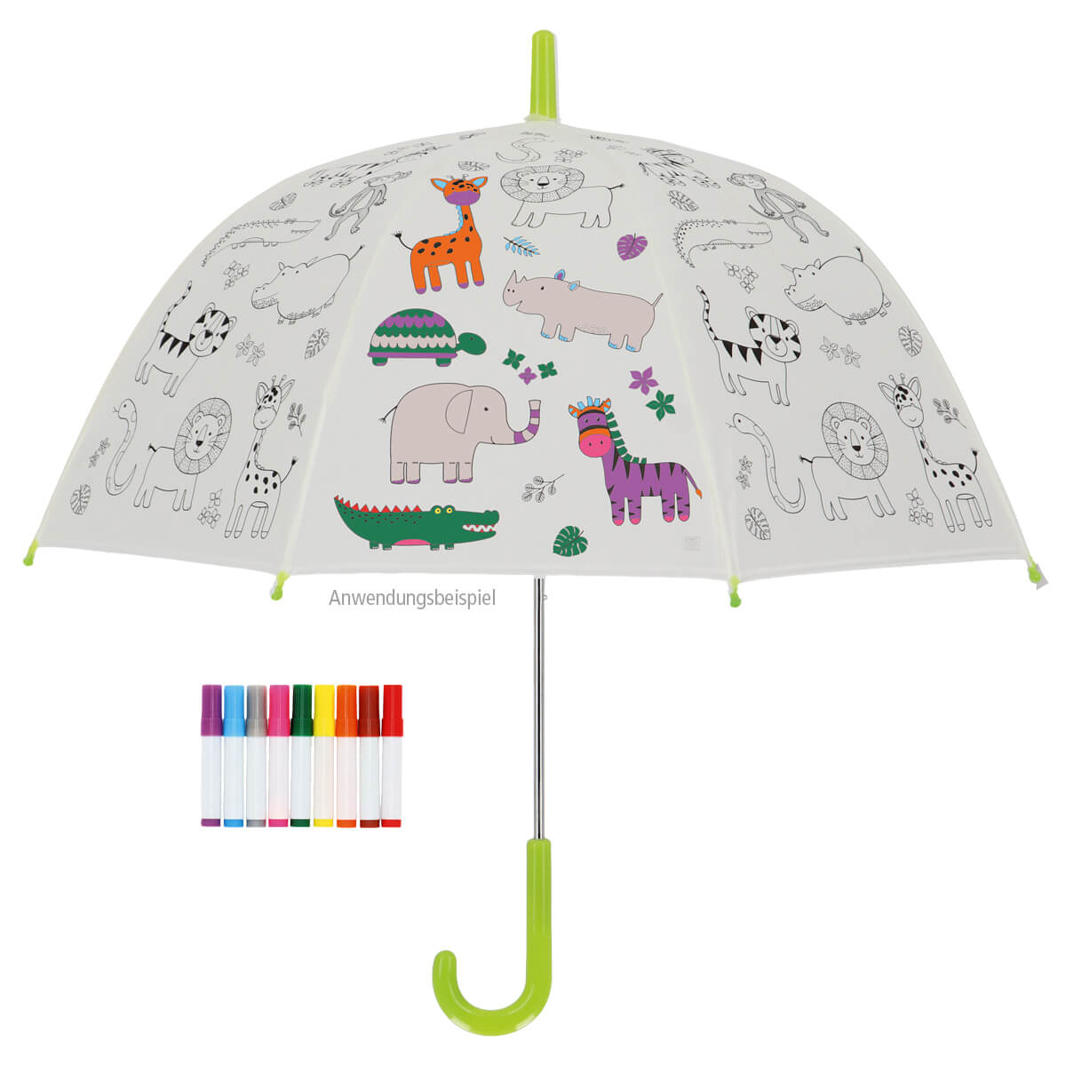 fontis-danke-lieber-gott-kinder-regenschirm-zum-ausmalen-stifte image 1