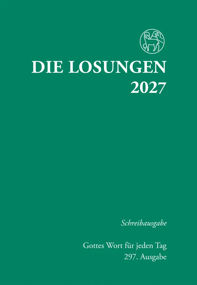 fontis-kalender-losungen-2027-schreibausgabe-hardcover-gr-n image 1