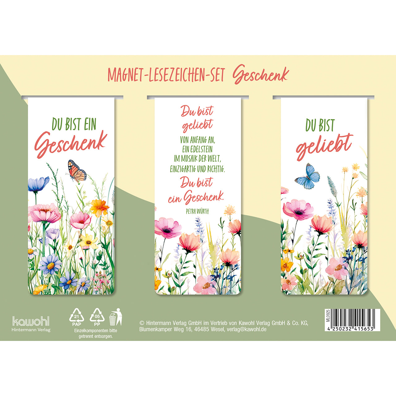 fontis-du-bist-ein-geschenk-lesezeichen-3er-set-magnetisch image 2