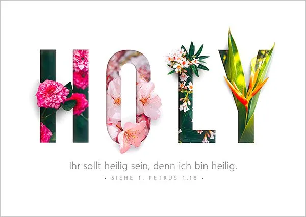 fontis-papeterie-holy-ihr-sollt-heilig-sein-postkarte-1-petrus image 1