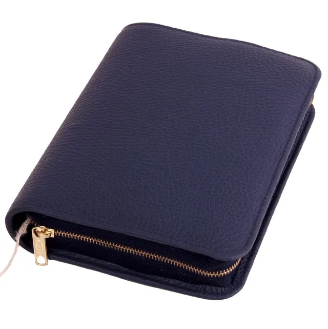 kalos-basic-bucheinband-m-bibelh-lle-vollleder-blau-mit-rei-verschluss image 1