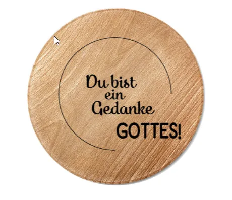 fontis-geschenke-du-bist-ein-gedanke-gottes-holzuntersetzer-eiche-9-5-cm image 1