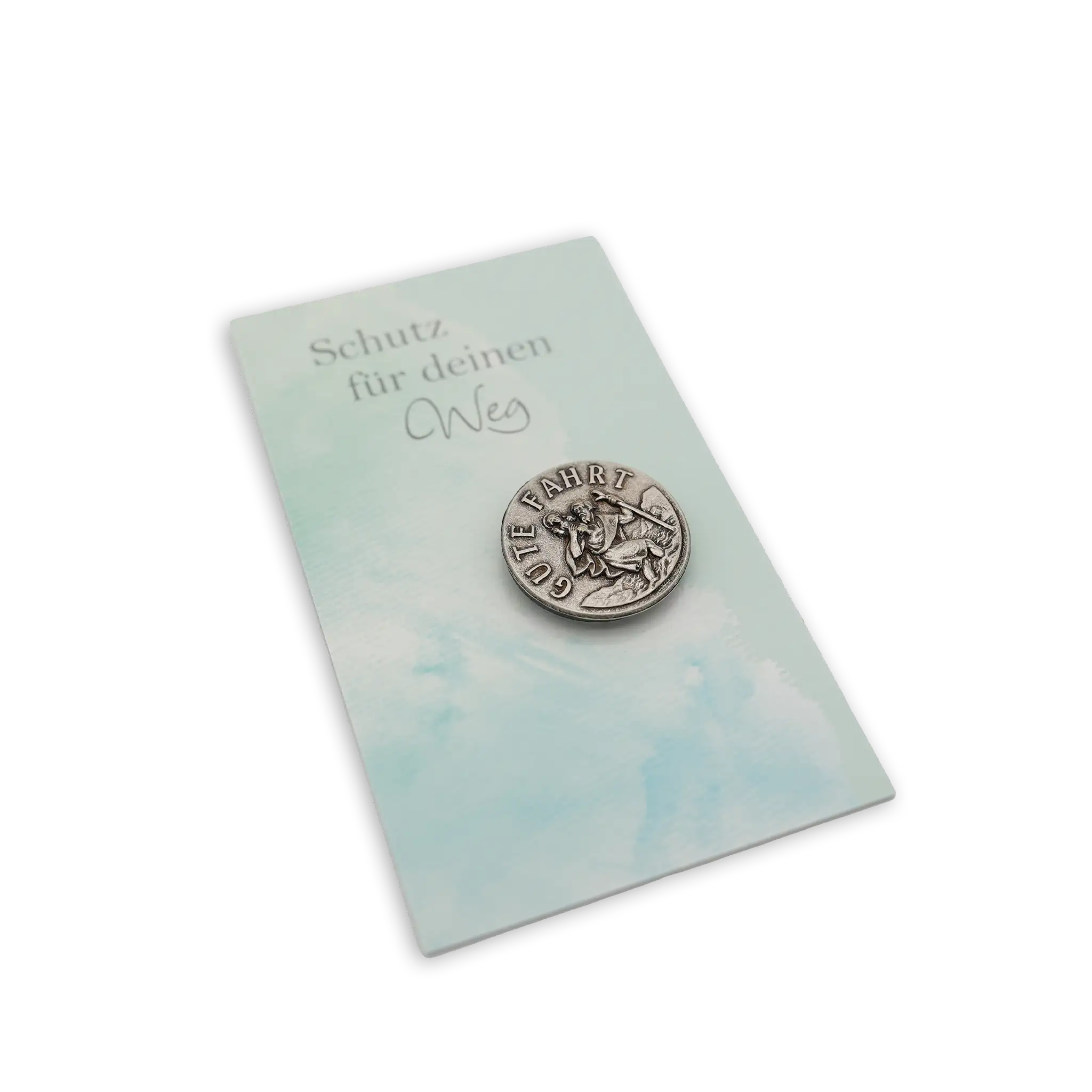 bonifatiuswerk-christophorus-plakette-metall-selbstklebend-magnet image 1