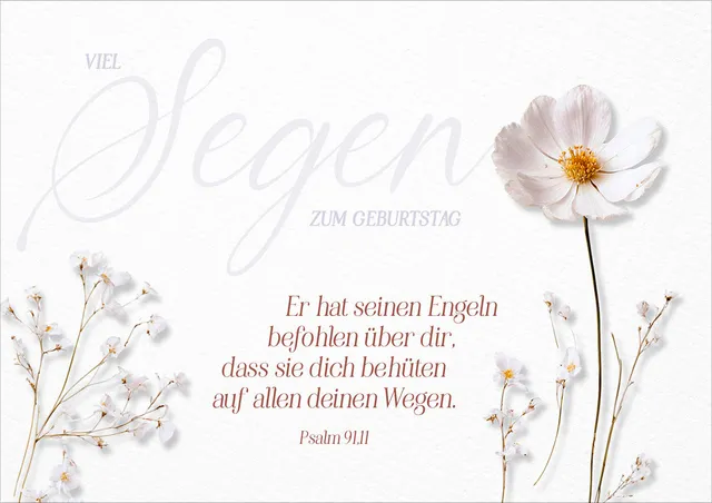fontis-papeterie-viel-segen-zum-geburtstag-faltkarte-psalm-91 image 1
