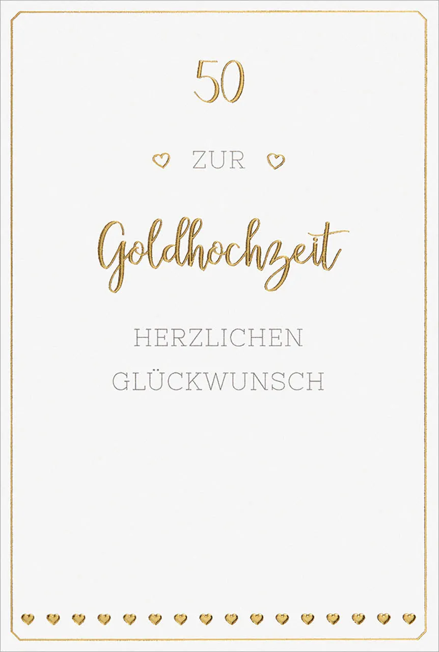 fontis-papeterie-zur-goldhochzeit-faltkarte-50-mit-umschlag image 1
