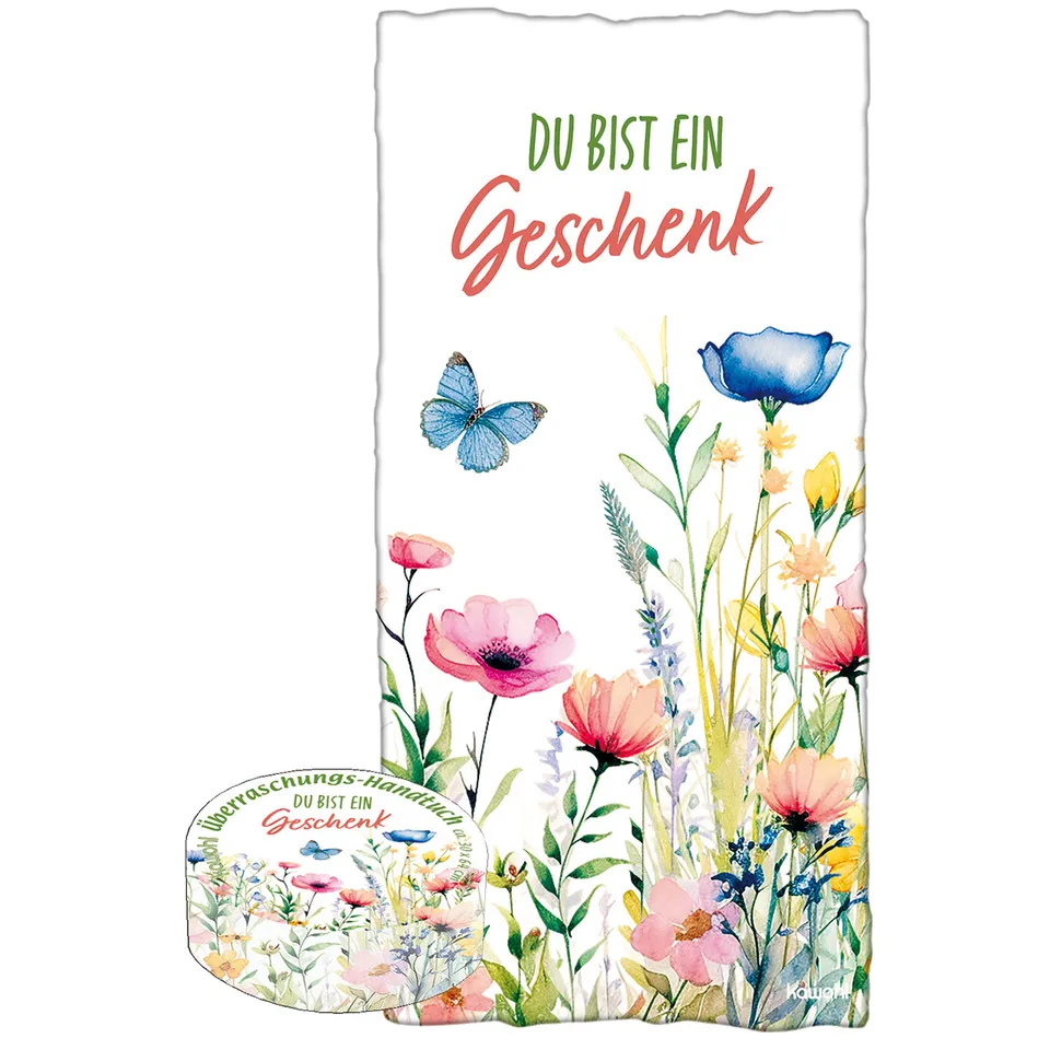 fontis-du-bist-ein-geschenk-handtuch-baumwolle-30x60 image 1