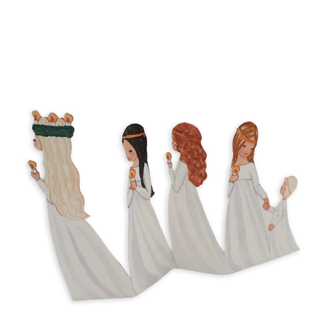 bonifatiuswerk-lucia-umzug-papier-aufsteller-weihnachtsdeko image 1
