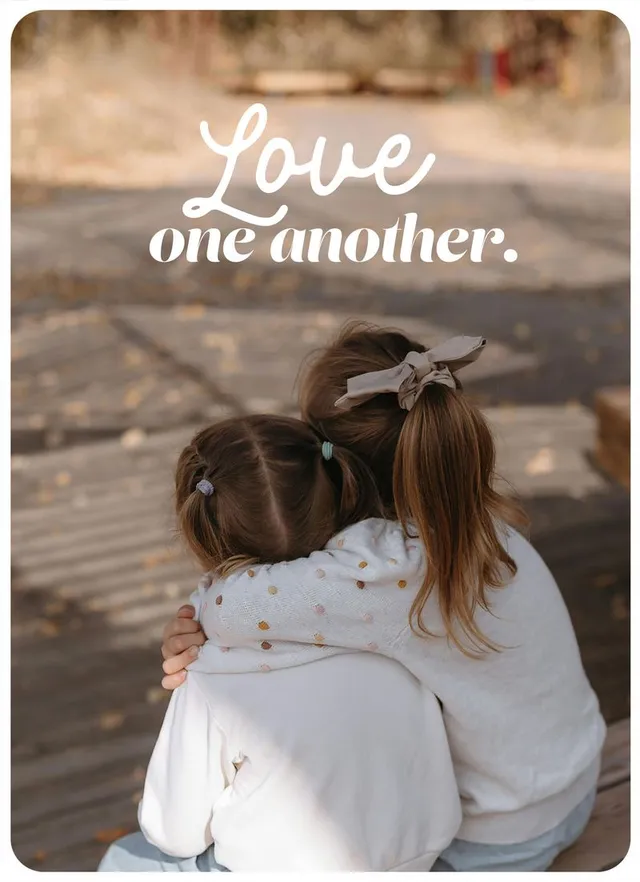 segensart-love-one-another-postkarte-big-blessing-xl-format image 1