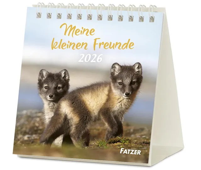fontis-kalender-meine-kleinen-freunde-2027-aufstellkalender-tiere-kinder image 1