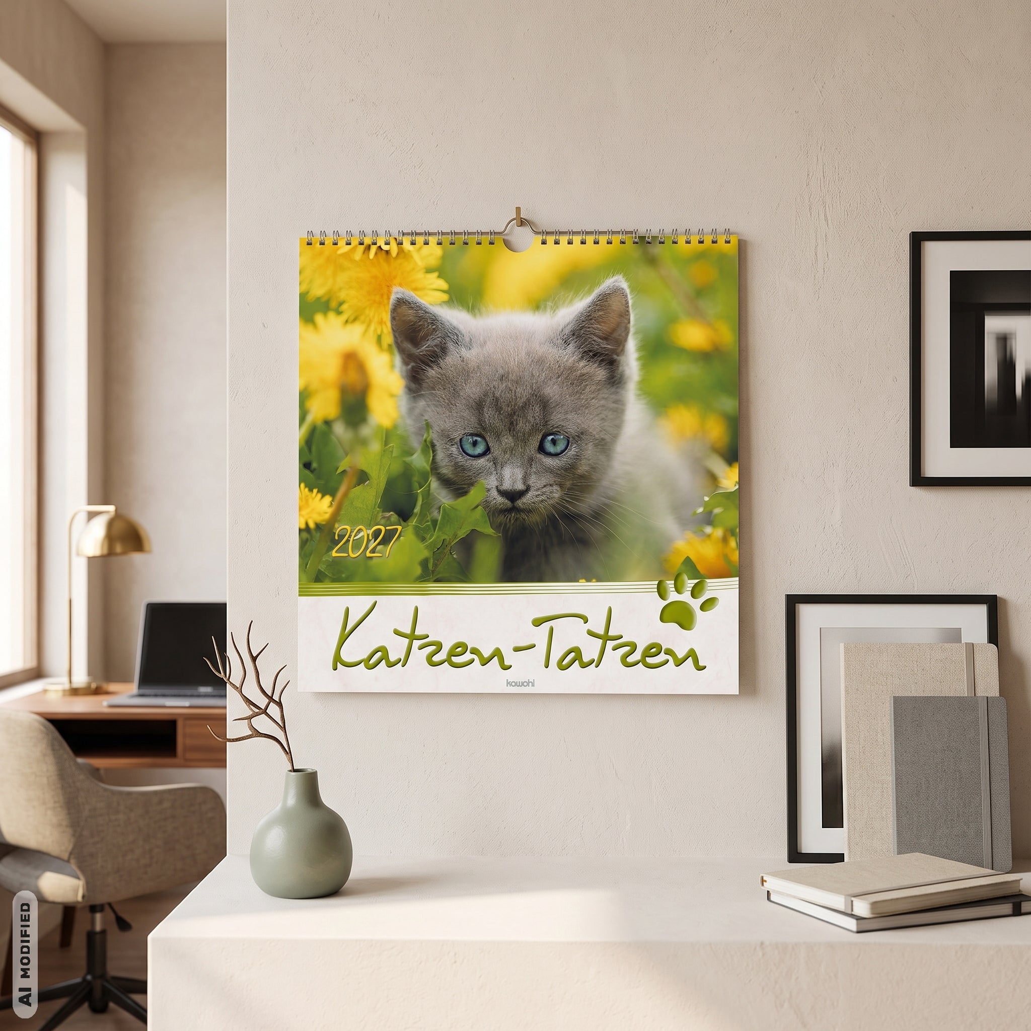 fontis-katzen-tatzen-2027-wandkalender-spiralbindung-katzen image 2
