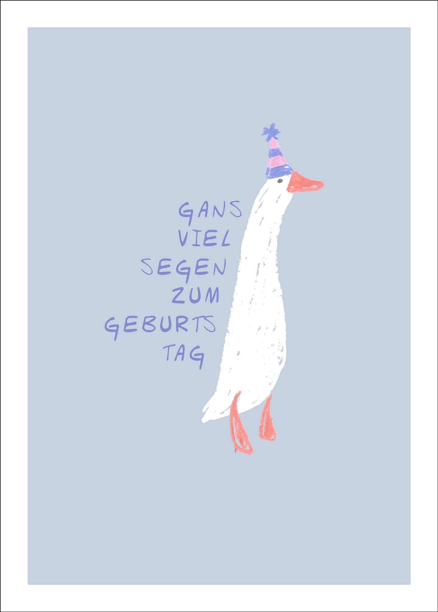 fontis-papeterie-gans-viel-segen-postkarte-geburtstag image 1