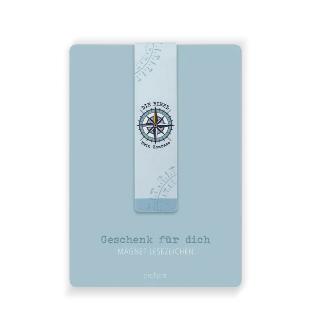 bonifatiuswerk-devotionalien-kompass-magnetlesezeichen-bibel-2-5x10cm image 1