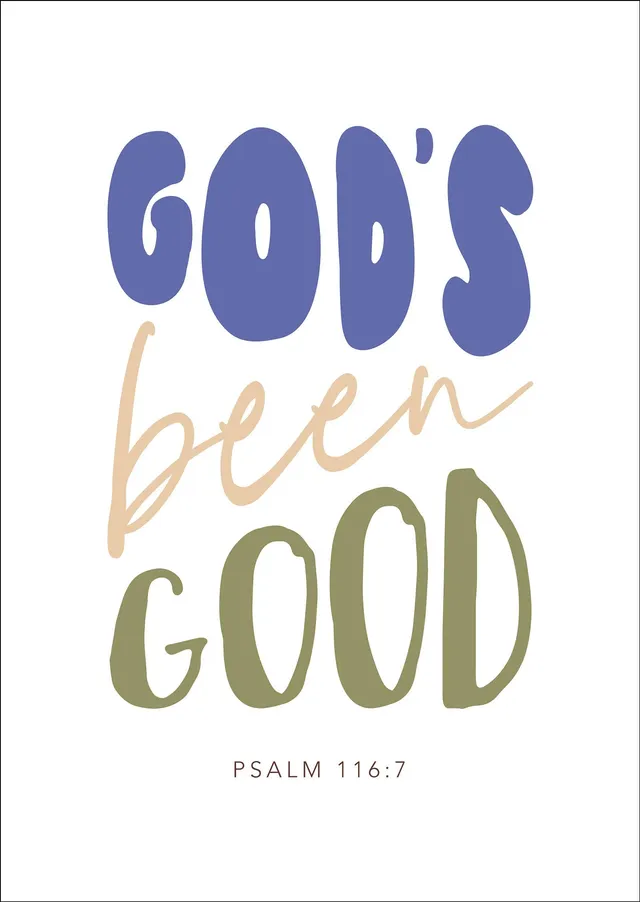 fontis-papeterie-god-s-been-good-poster-a3-29-7-x-42-cm image 1