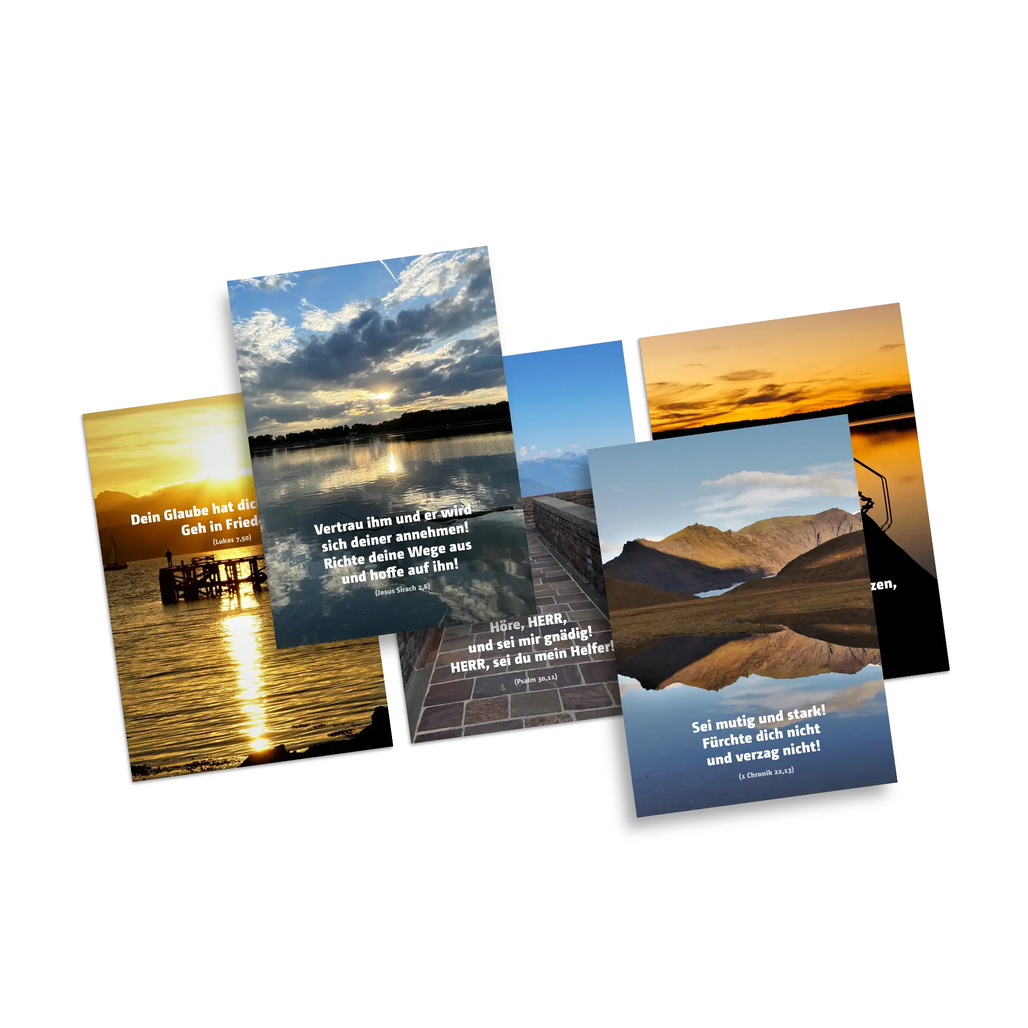 bonifatiuswerk-mut-und-vertrauen-postkarten-5er-pack-bibelverse image 1