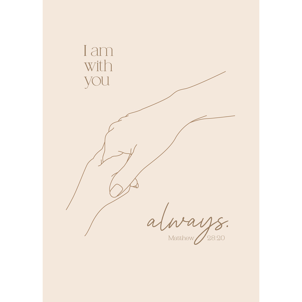 kawohl-i-am-with-you-always-postkarten-4er-set-matth-us-28-20 image 1
