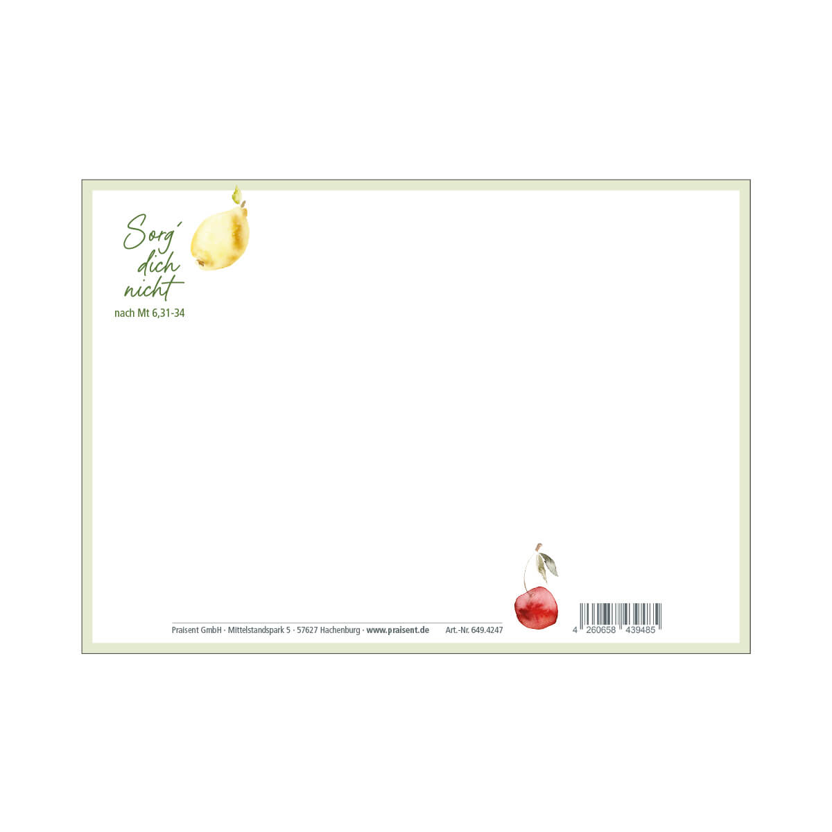 fontis-papeterie-gott-sorgt-f-r-dich-postkarte-din-a6 image 2