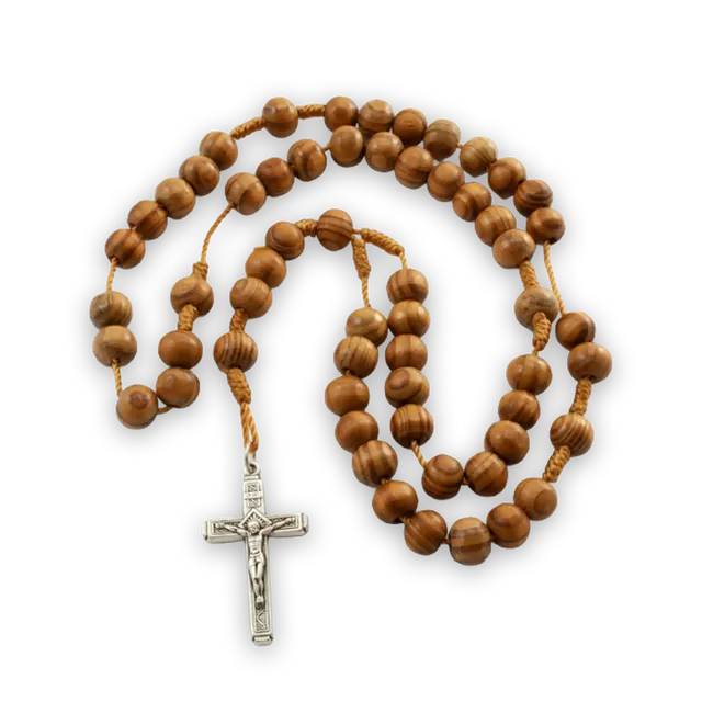 bonifatiuswerk-rosenkranz-mit-gro-en-holzperlen-kette-40-cm image 1