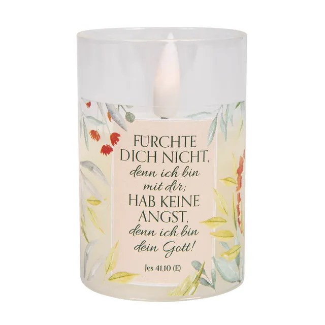 fontis-f-rchte-dich-nicht-led-kerze-im-windlichtglas-jesaja-41-10 image 1
