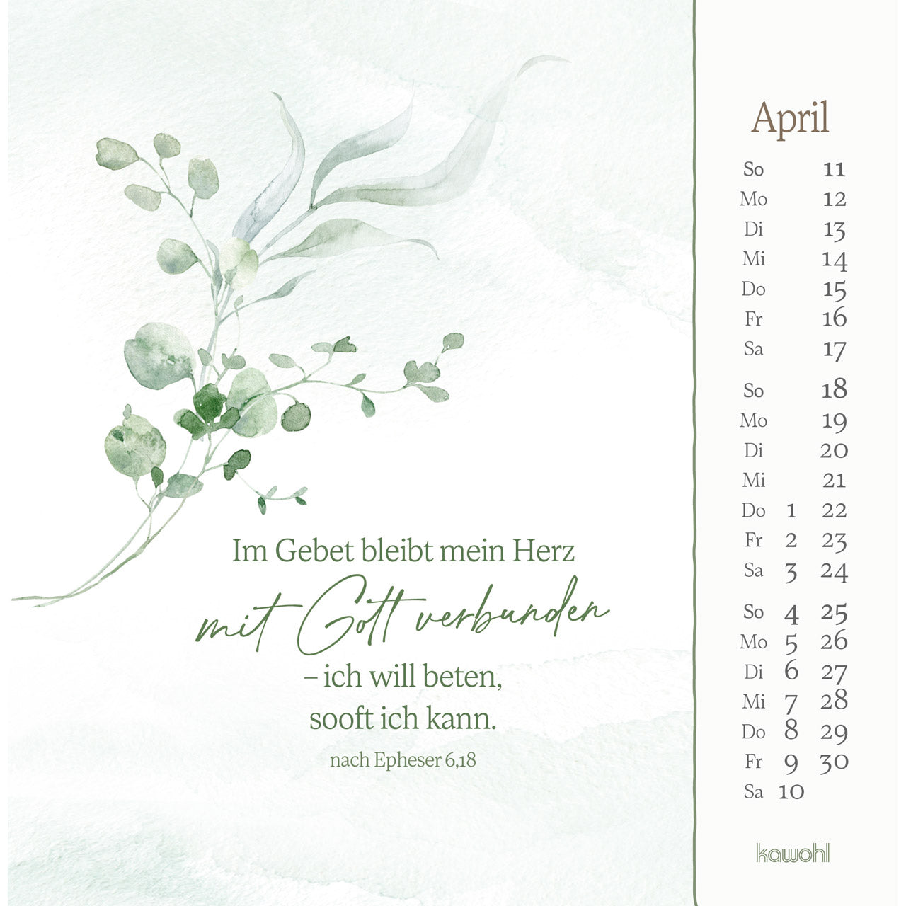 fontis-kalender-vor-dich-bring-ich-2027-postkartenkalender-gebet image 6