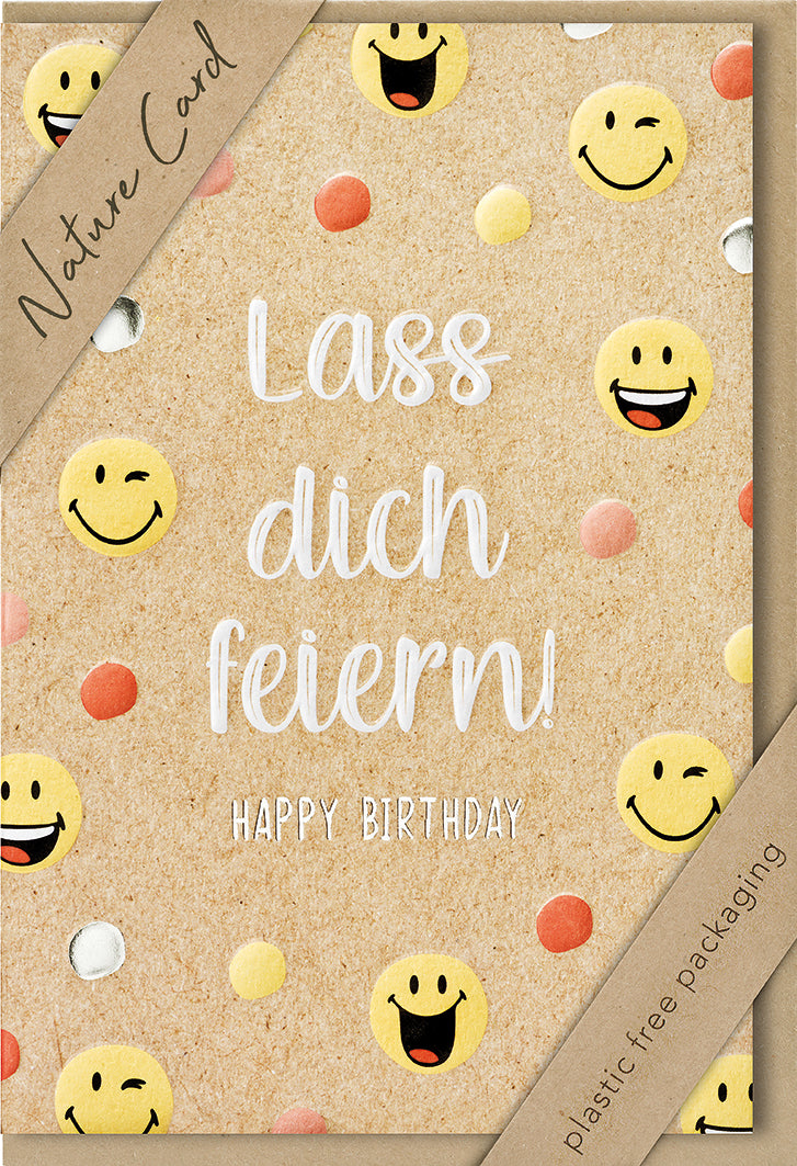fontis-papeterie-lass-dich-feiern-happy-birthday-faltkarte-geburtstag image 1