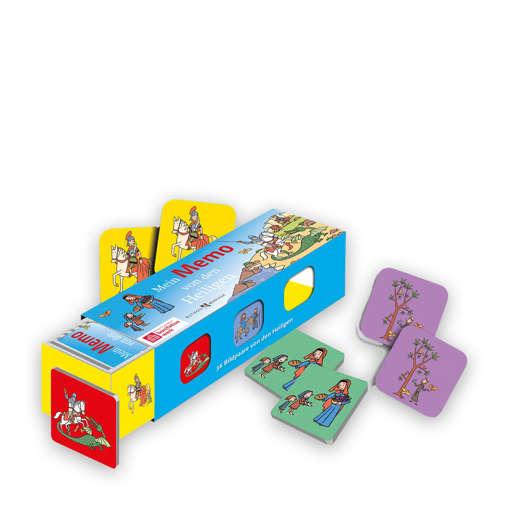 bonifatiuswerk-mein-memo-von-den-heiligen-spiel-72-karten image 1