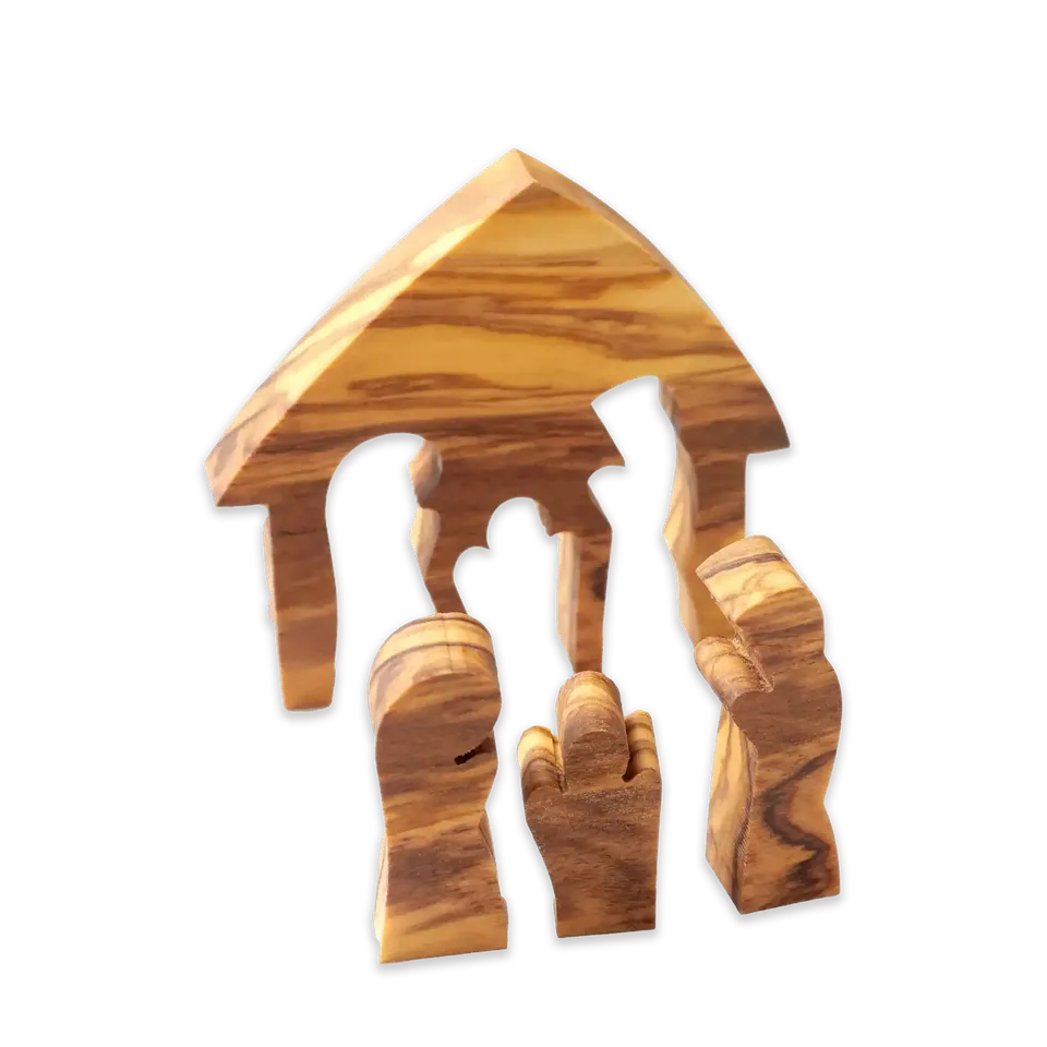bonifatiuswerk-olivenholz-krippe-bethlehem-6x6-cm-handarbeit image 1