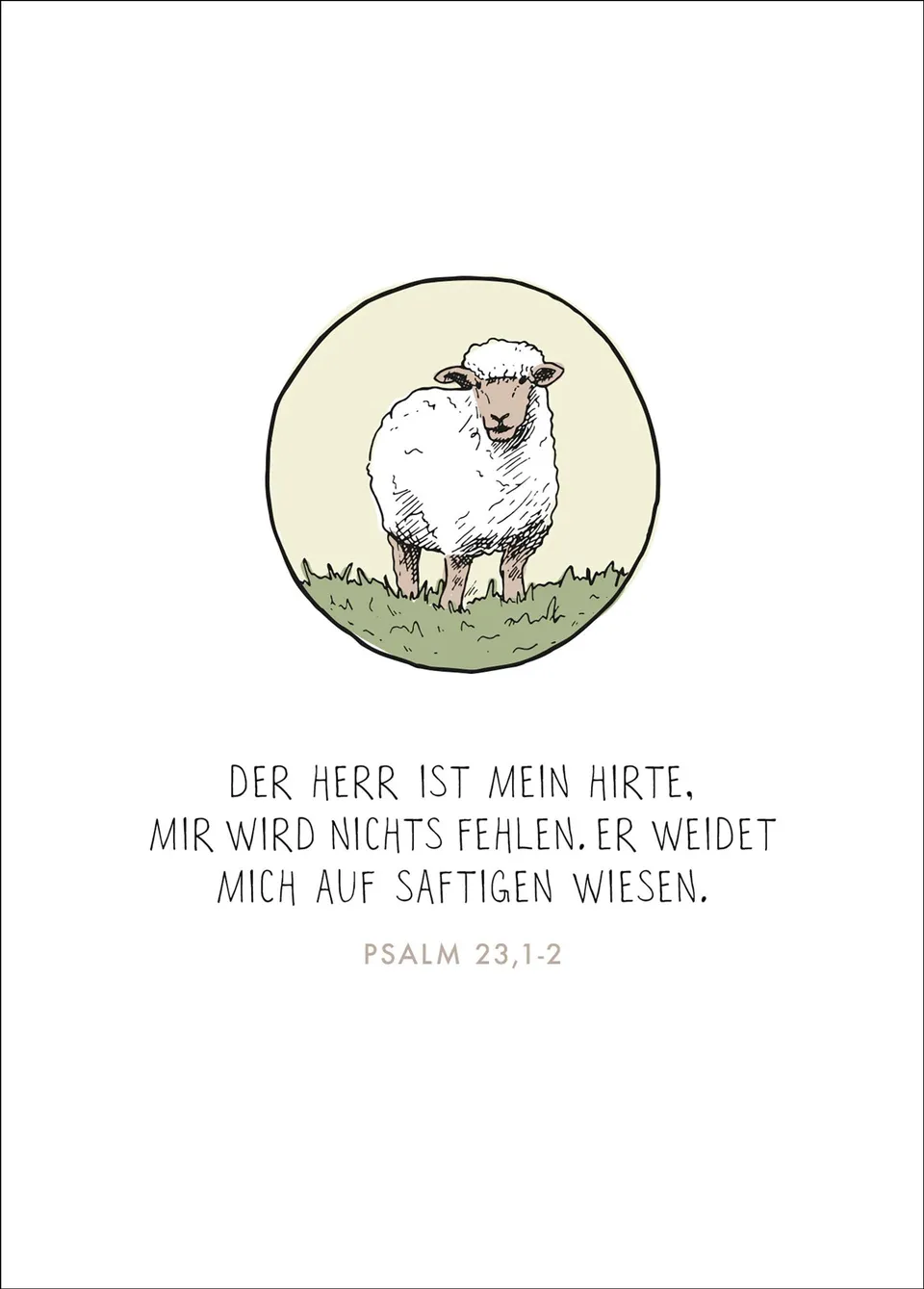 fontis-papeterie-der-herr-ist-mein-hirte-postkarte-psalm-23-1-2 image 1