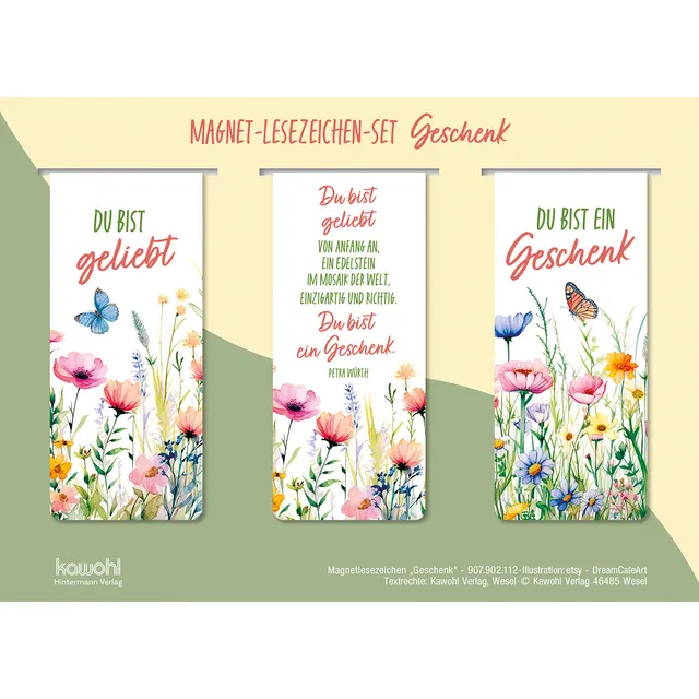 fontis-du-bist-ein-geschenk-lesezeichen-3er-set-magnetisch image 1