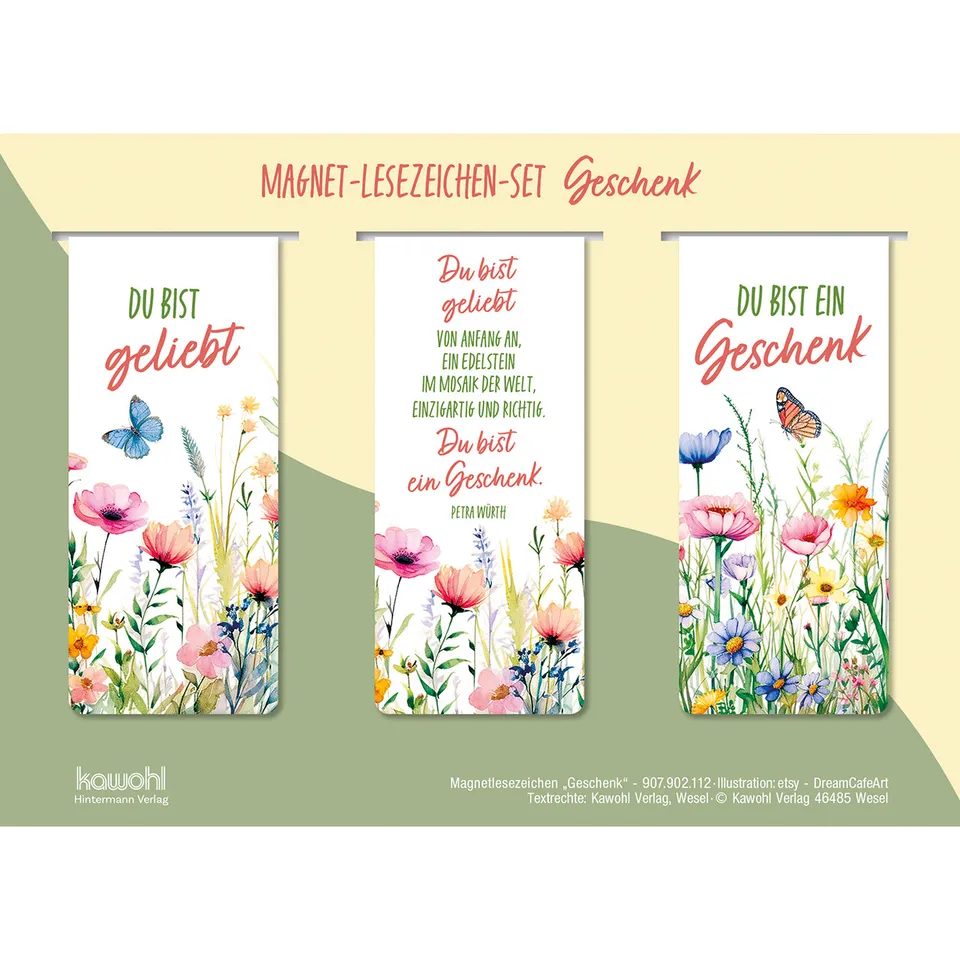 fontis-du-bist-ein-geschenk-lesezeichen-3er-set-magnetisch image 1