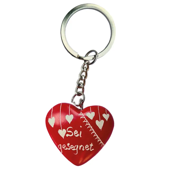 fontis-sei-gesegnet-schl-sselanh-nger-speckstein-herz-rot image 1