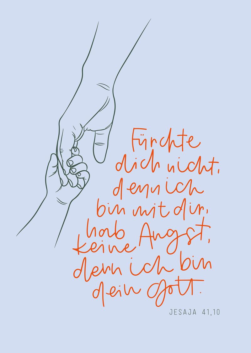 f-rchte-dich-nicht-motiv-hand-poster-hellblau-din-a3 image 1