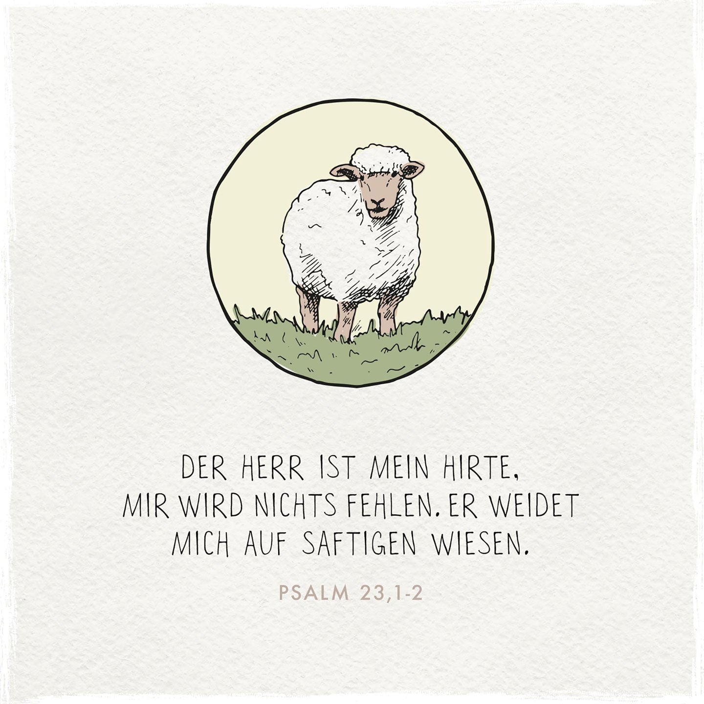 fontis-der-herr-ist-mein-hirte-holzschild-13x13-psalm-23 image 1
