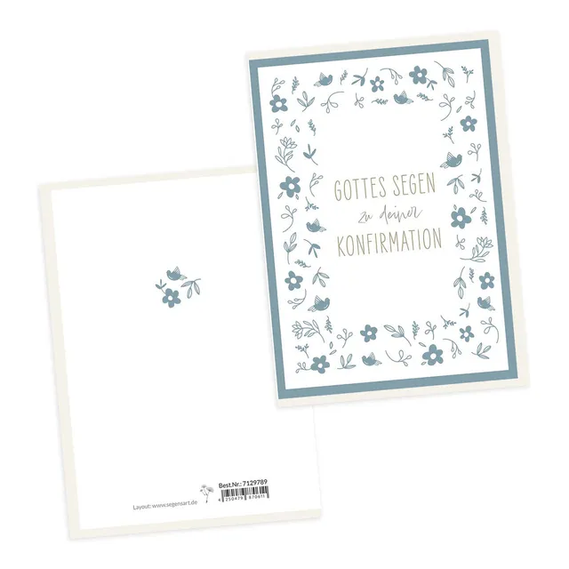 fontis-papeterie-zur-konfirmation-doppelkarte-gottes-segen image 1