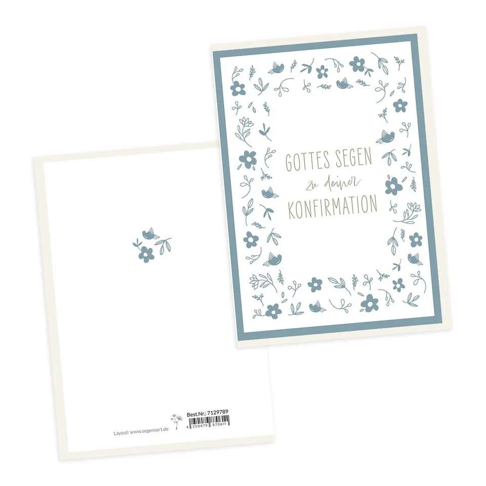 fontis-papeterie-zur-konfirmation-doppelkarte-gottes-segen image 1