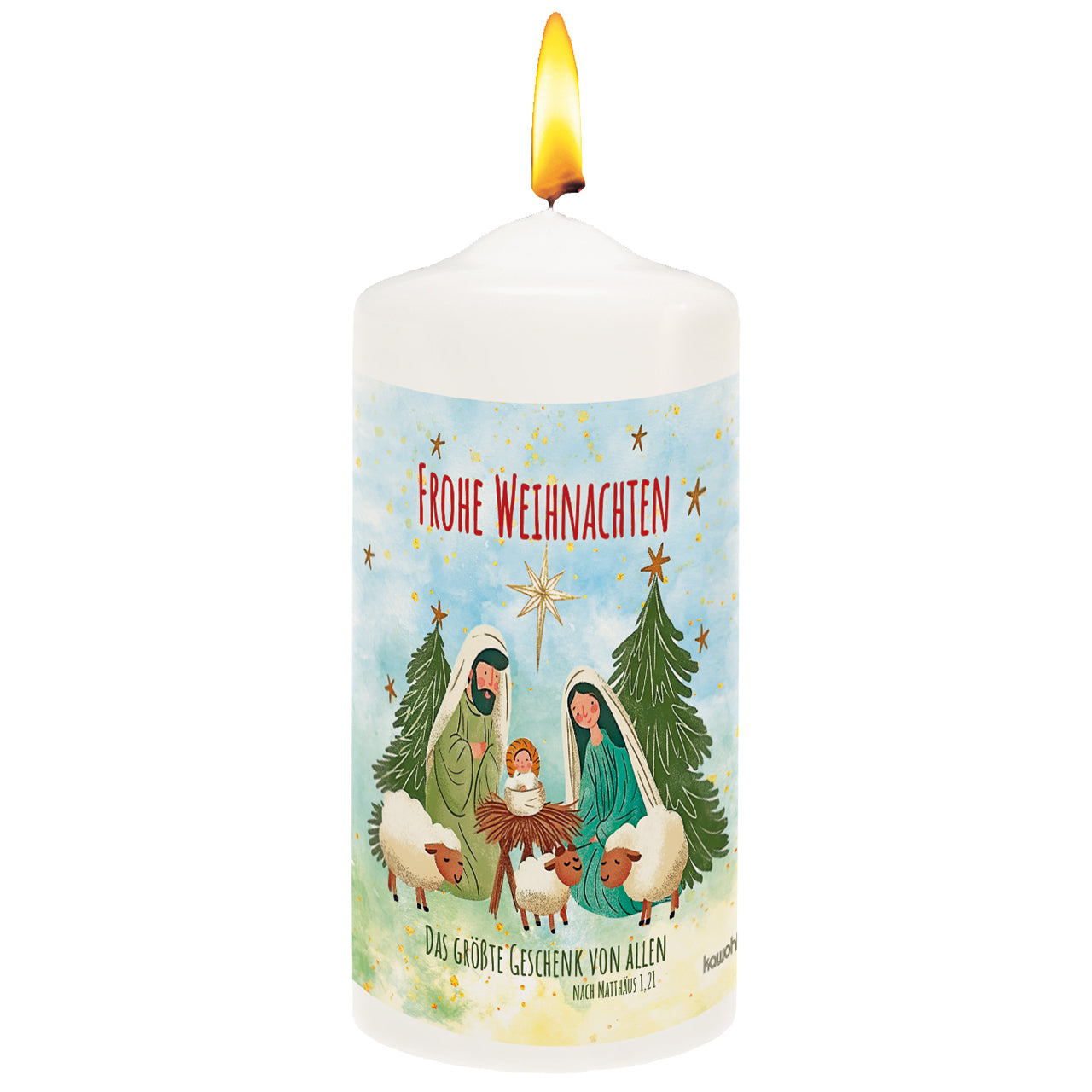 fontis-geschenke-das-gr-te-geschenk-kerze-small-10-cm-weihnachten image 1
