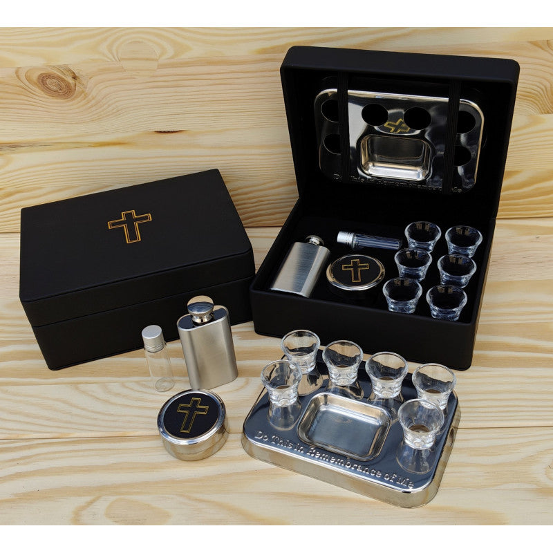 fontis-geschenke-abendmahlsset-heimfeier-6-personen-metalltablett image 1