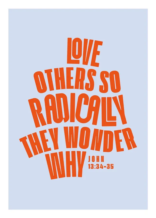 fontis-papeterie-love-others-radically-postkarte-blau-englisch image 1