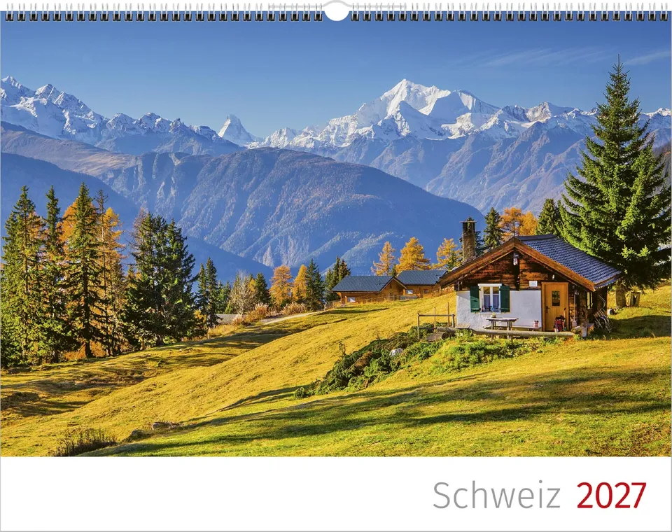 fontis-kalender-schweiz-2027-wandkalender-bergmotive-40x31-cm image 1