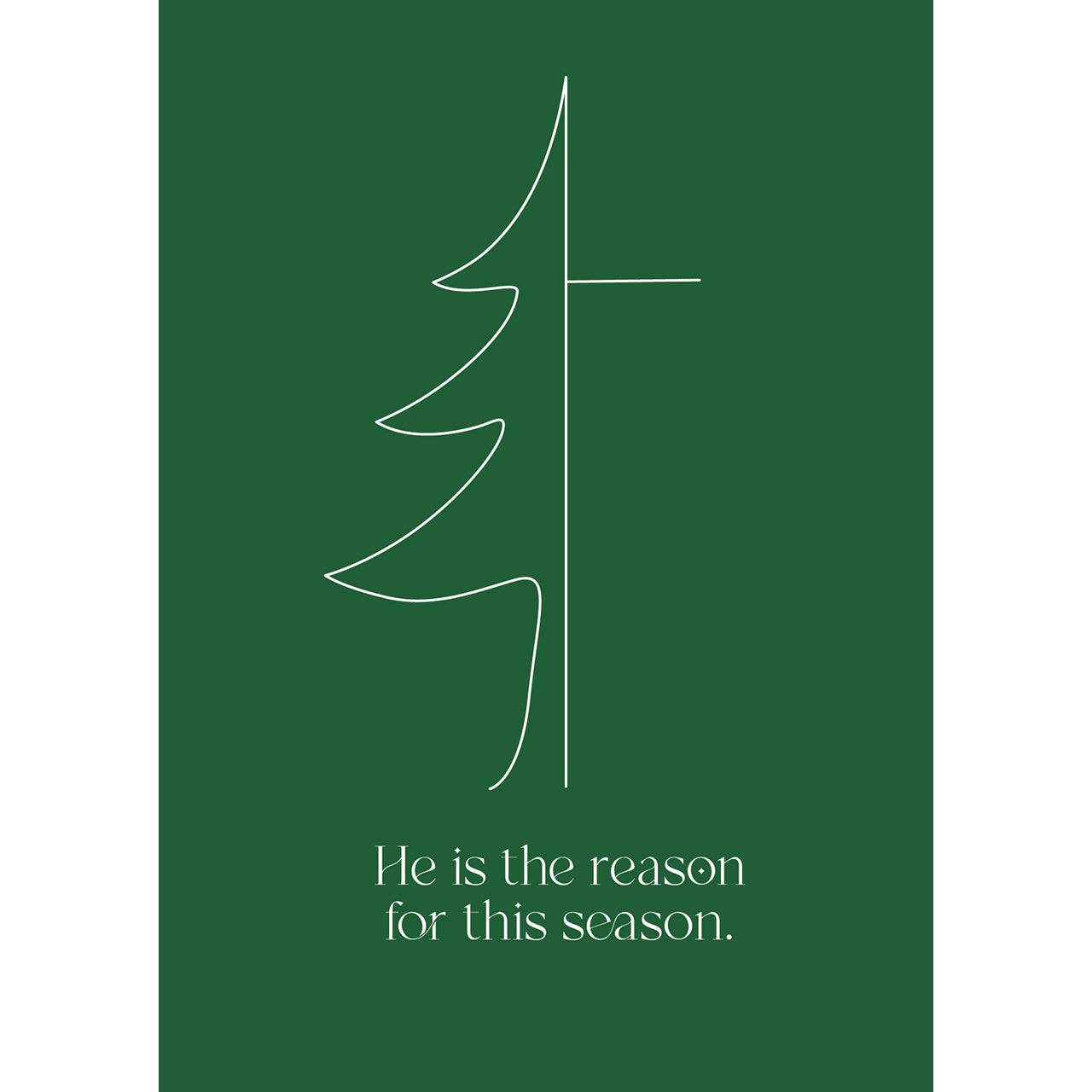 fontis-he-is-the-reason-weihnachts-postkarten-12er-set image 1