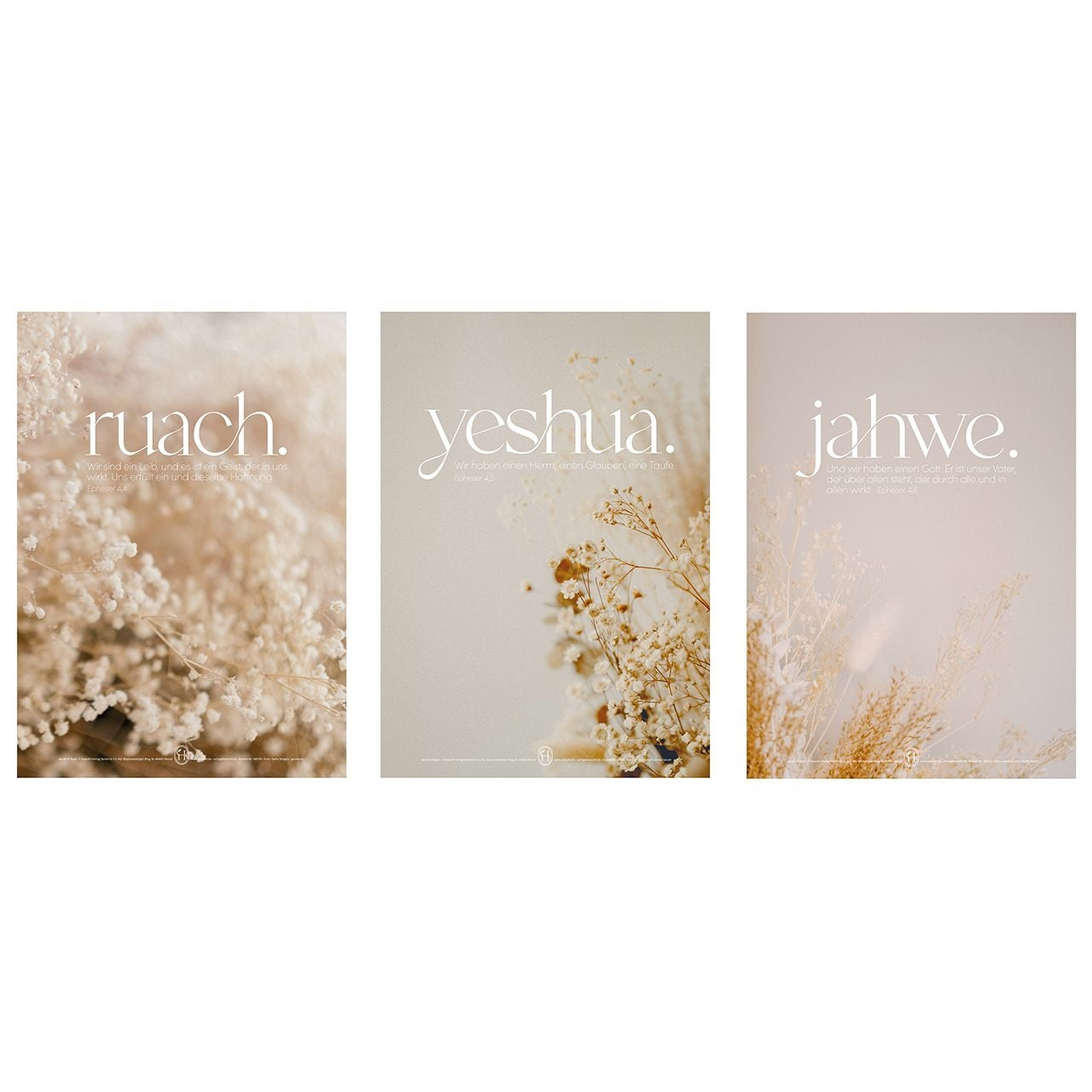 fontis-papeterie-ruach-yeshua-jahwe-poster-set-a3-3er image 1