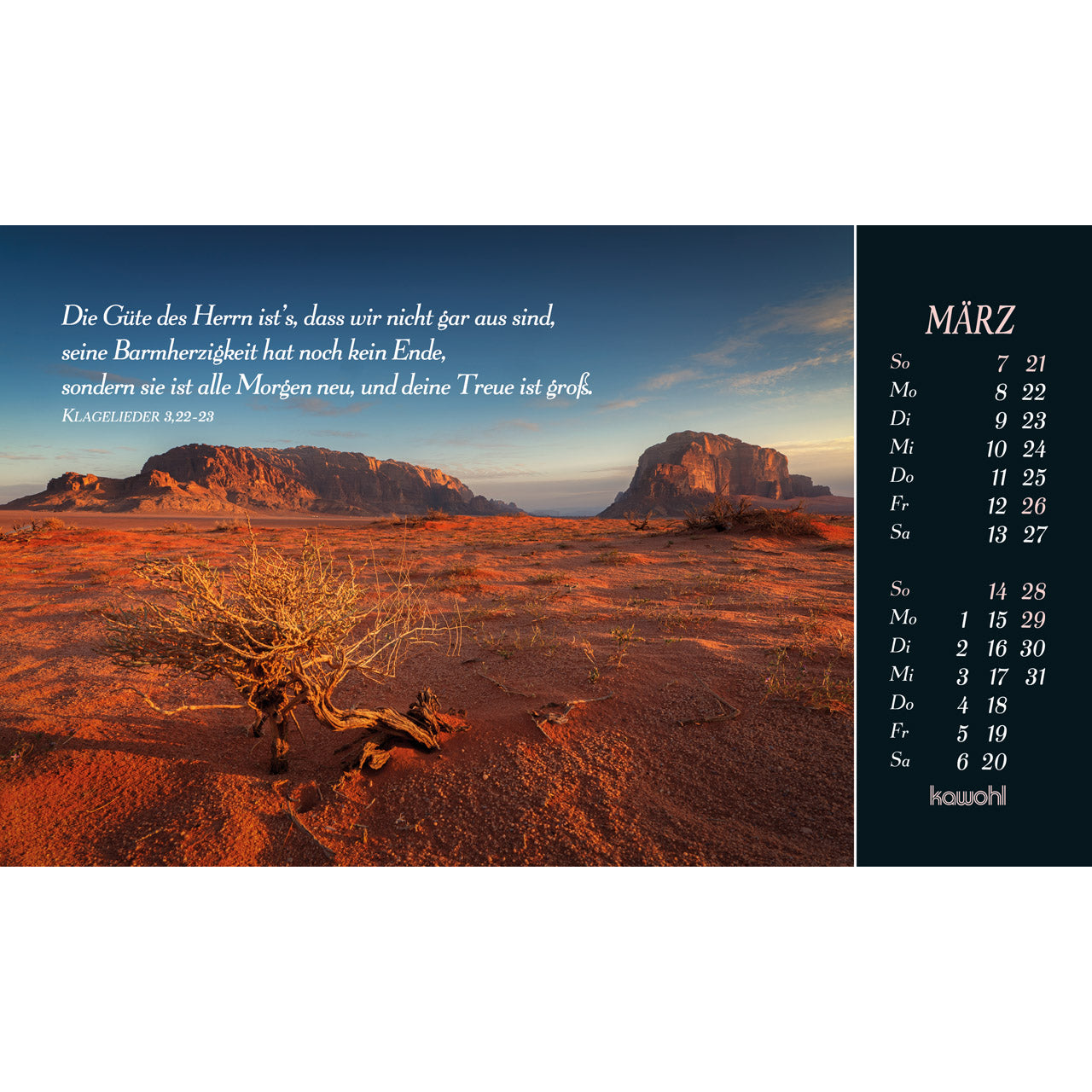 fontis-kalender-sehnsucht-nach-unendlichkeit-2027-postkartenkalender-natur image 5