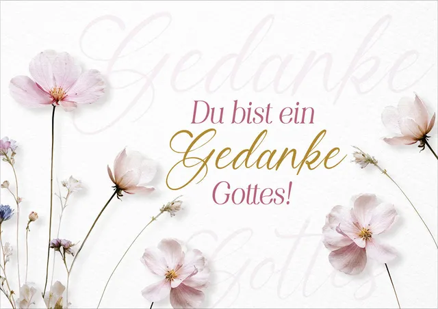fontis-papeterie-du-bist-ein-gedanke-gottes-faltkarte-epheser image 1