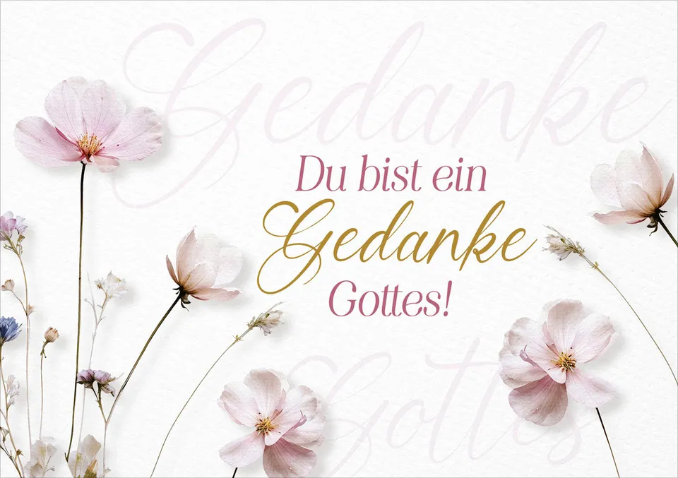 fontis-papeterie-du-bist-ein-gedanke-gottes-faltkarte-epheser image 1