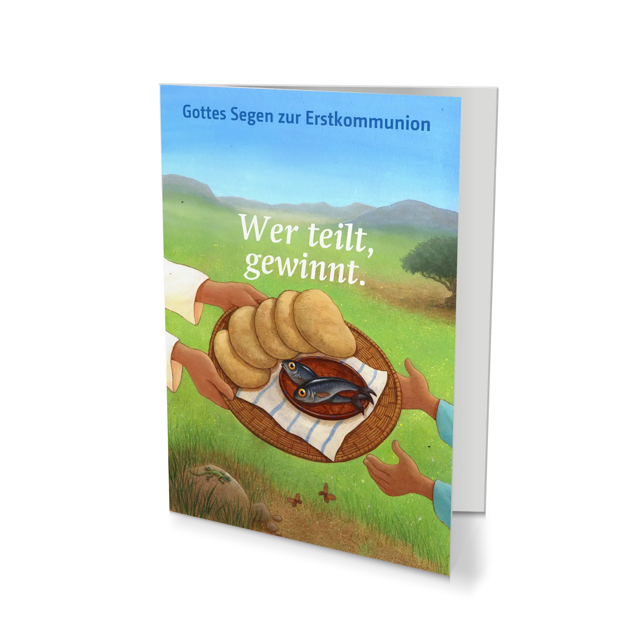 bonifatiuswerk-wer-teilt-gewinnt-erstkommunionkarte-mit-umschlag image 1