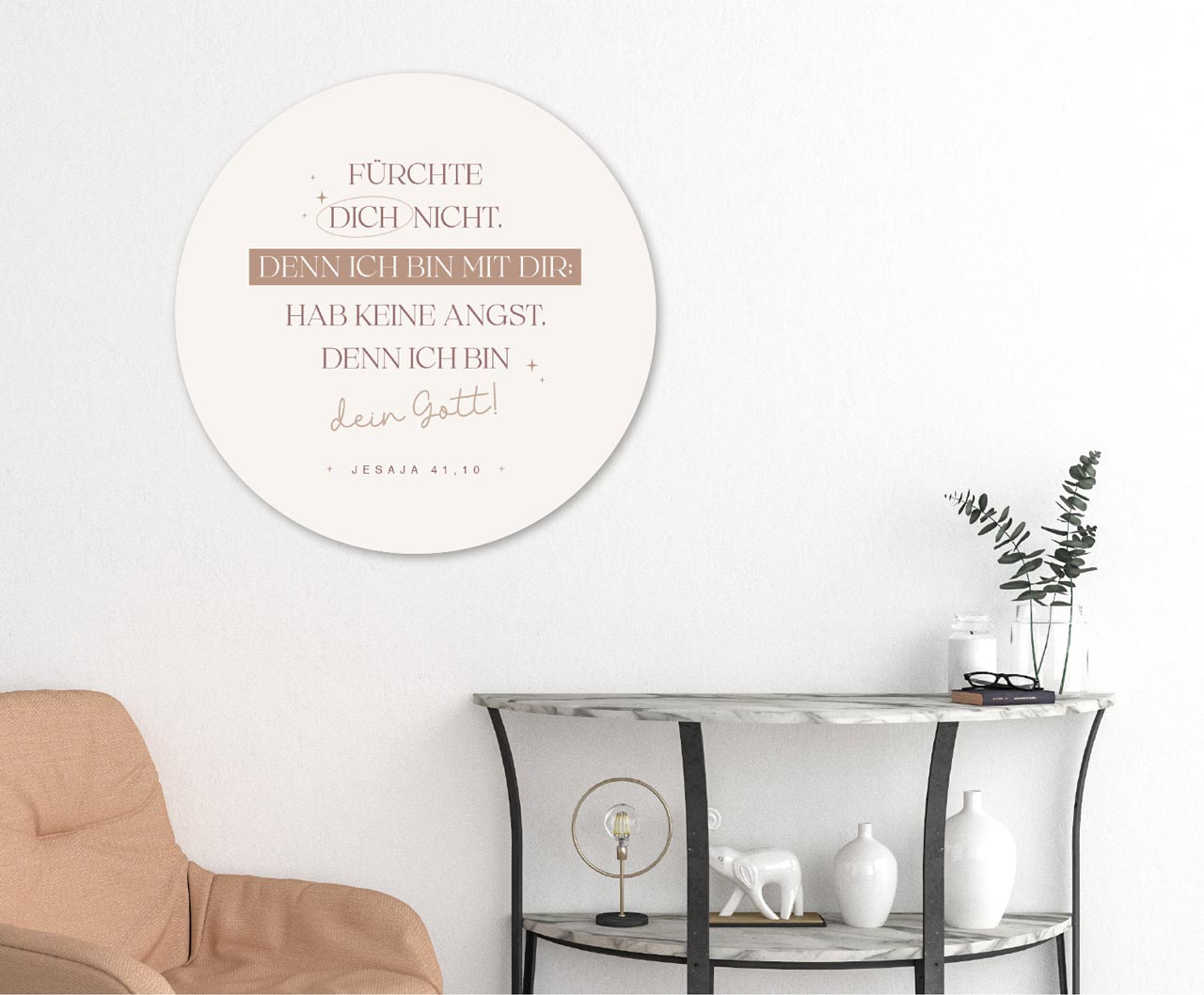 fontis-geschenke-f-rchte-dich-nicht-wandbild-rund-40cm-2027 image 2