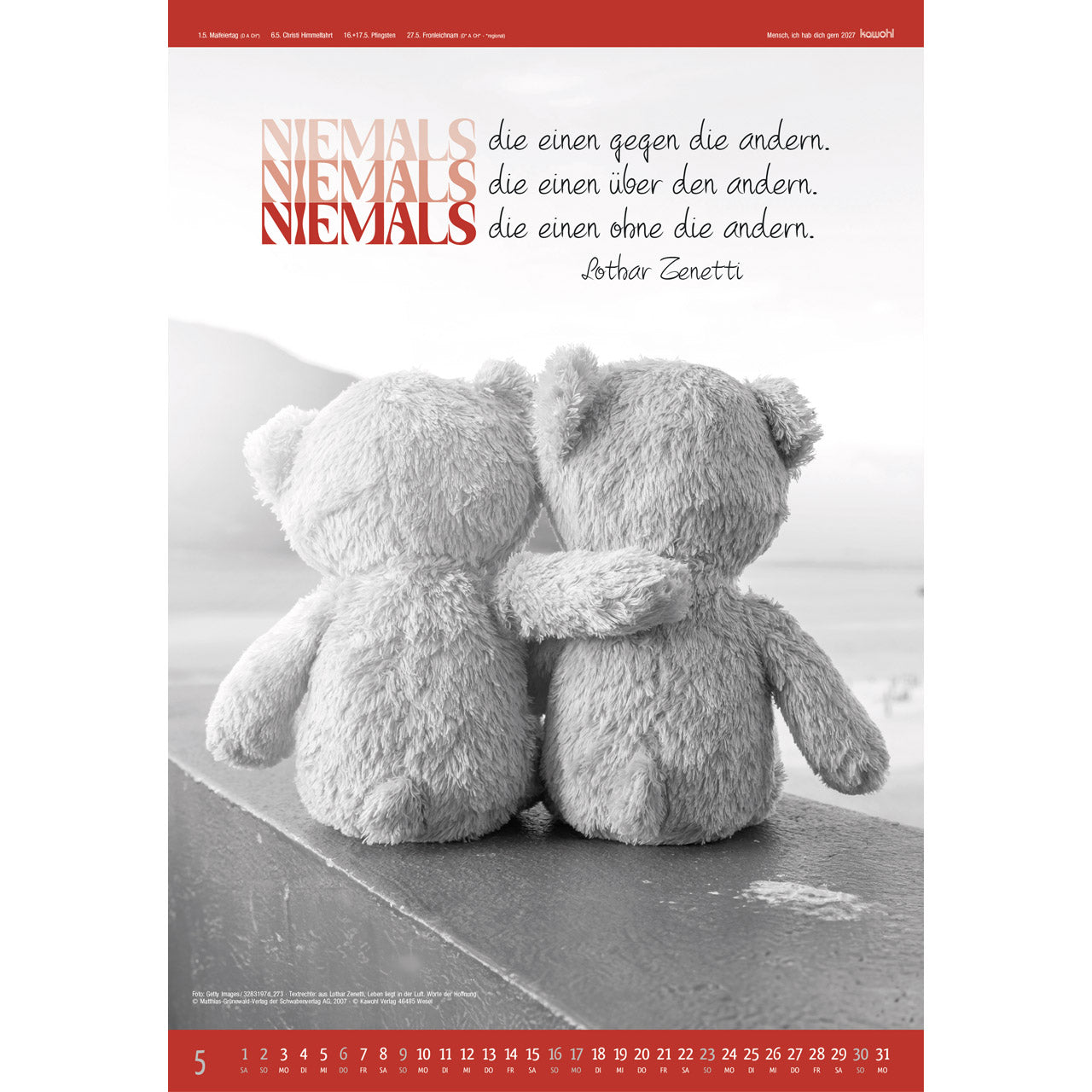 fontis-kalender-mensch-ich-hab-dich-gern-2027-wandkalender-s-w image 7