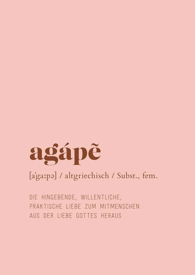fontis-papeterie-agape-die-liebe-gottes-poster-rot-a3 image 1